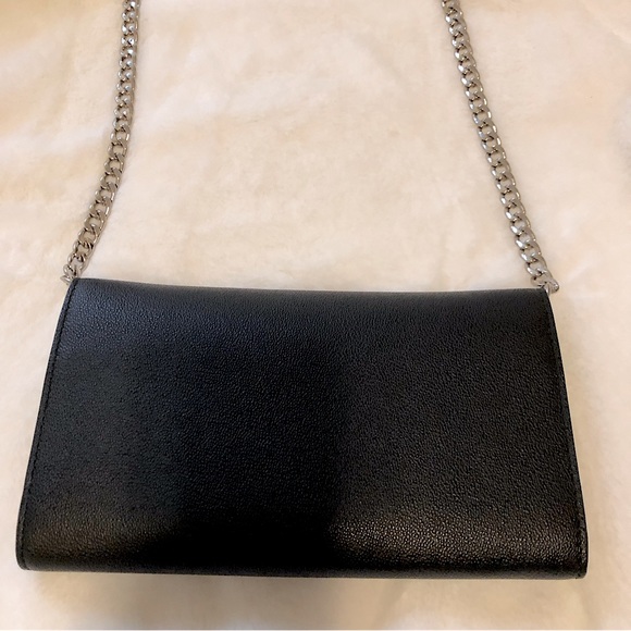 ❌SOLD!!!❌ Authentic Alexander McQueen black insignia leather clutch chain bag - Picture 3 of 5